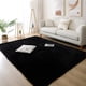 thumbnail image 1 of Alfombra Ultra Suave y Esponjosa para Dormitorio, Alfombras para Decoración de sala de Estar, Alfombra de Guardería, Alfombra Antideslizante Muy Suave, Lavable, Bebé, Niños, Niñas (120x200cm, Negro), 1 of 7