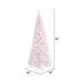 thumbnail image 2 of Vickerman 7.5' White Fir Slim Artificial Christmas Tree, Warm White Dura-lit LED Lights, 2 of 3