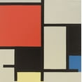 thumbnail image 2 of Mondrian, Piet 20x20 White Modern Wood Framed Museum Art Print Titled - Composition 1921, 2 of 4
