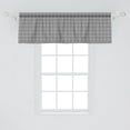 thumbnail image 2 of Ambesonne Vintage Valance Pack of 2, Greyscale Circular Motif, 54"X18", Dimgray and Pale Taupe, 2 of 2