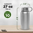 thumbnail image 5 of Vacuum Stainless Steel Water Bottles 27 oz. Set of 10, Bulk Pack - Reusable, Great for Gym, Hiking, Cycling, and For School - Silver, 5 of 5