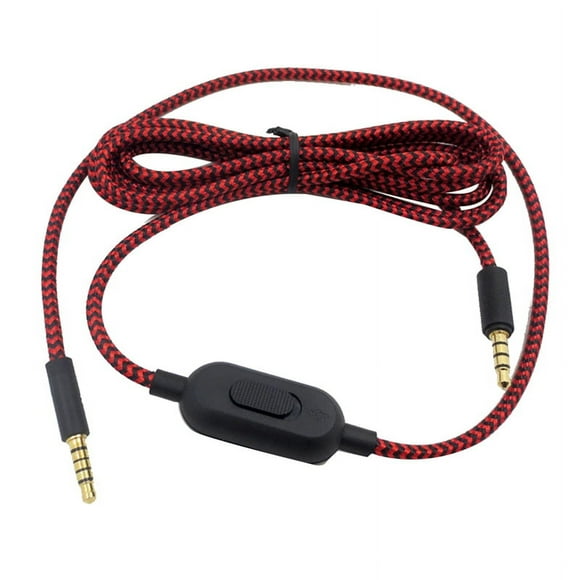 Câble de Remplacement Tressé pour Casque de Jeu G433 G233 g Pro X avec Clip de Contrôle du Volume