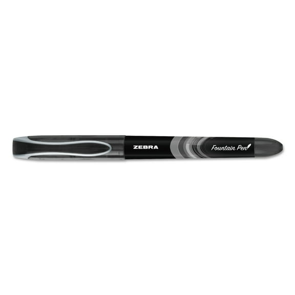 Fountain Pen, Fine 0.6 Mm, Black Ink, Black, Dozen | Bundle of 5 Dozen