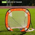 thumbnail image 4 of Champion Sports Lacrosse Training Goal: Pop Up & Backyard Shooting Net, Orange, 4 X 4-Feet, 4 of 7