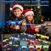Huge Wave Shooting Tag Toy Set of 4, with LED Digital Vests, Rechargeable Outdoor Indoor Shoot Game Toy for Kids, Christmas Birthday Gifts for Boys Girls 8-12 Years