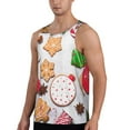 thumbnail image 2 of Salouo Christmas Gingerbread Cookies for Men's Tank Tops,Sleeveless Muscle Shirts for Men Quick Dry Workout Tank Top Gym Muscle Tee Fitness Bodybuilding Sleeveless T Shirt-XX-Large, 2 of 7