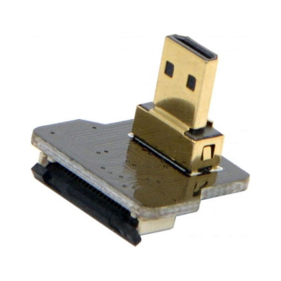 CY CYFPVHDMI Micro HDMI Type D Male Up Angled 90 Degree for FPV HDTV Multicopter Aerial Photography
