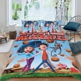 thumbnail image 2 of Cloudy with a Chance of Meatballs-themed Bed Sheet Set Three Piece Set Comfortable And Skin Friendly Unique Design Home Decor Gifts For Family Friends fans36x75Inches（90cm*190cm）, 2 of 6