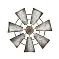 thumbnail image 2 of Sunjoy Tech Windmill Rustic Farmhouse Windmill Wall Decoration Unique Metal Art for Home Bedroom Living Room Country Charm, 2 of 8