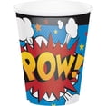 thumbnail image 1 of Creative Converting 344475 8 oz Superhero Slogans Cup- 96 Count, 1 of 1