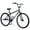 Black, variant on Baprem 26" Freestyle Bike with 2 Pegs, Comfort Steel Frame BMX Mountain Bike, Single Speed City Bike Bicycle with Dual Brake, Black