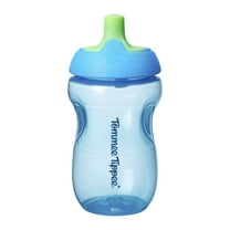 Tommee Tippee Sporty Spout Bottle, 10oz, No Spill Toddler Water Bottle For 12 Months plus,  Blue, 1 Count