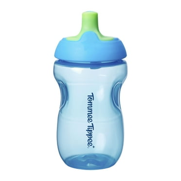 Tommee Tippee Sporty Spout Bottle, 10oz, No Spill Toddler Water Bottle For 12 Months plus,  Blue, 1 Count