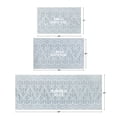 thumbnail image 6 of Beautiful Floral Block Scallop 2 Piece Bath Rug Set by Drew Barrymore, Hydrangea Blue, 17" x 24" & 20" x 30", 6 of 8