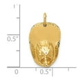 thumbnail image 4 of Auriga 14K Yellow Gold 3-D Large Fireman'S Hat Charm Pendant for Women (L-12.5 mm,W-21 mm), 4 of 6