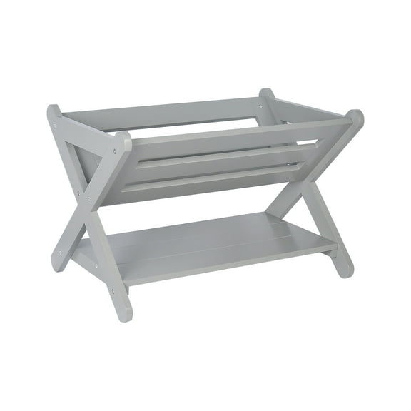 UTEX Kids' Book Caddy with Shelf, Kids Bookcase Storage with Shelf, Kids Book Storage Organizer for Toddlers, Kids (Gray)