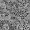 thumbnail image 3 of HomeRoots 664620 5 x 8 ft. Gray & Charcoal Floral Transitional Washable Machine Made Rectangle Area Rug with UV Protection, 3 of 9
