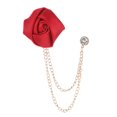 thumbnail image 4 of Broche de borla,Moda novio boda broches tela arte,Broche de flor rosa Pin de solapa Insignia Borla larga,Cadena Broche Collar Abrigo Pin Ramillete Hombres Traje,Broches góticos de Halloween, 4 of 9