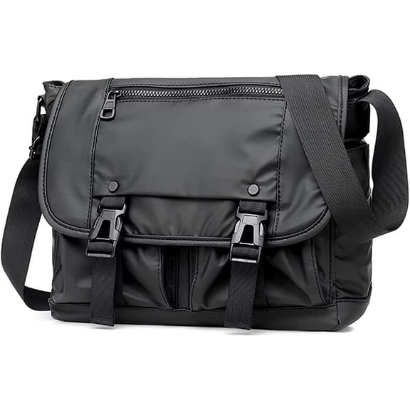 HMSHA Men's Crossbody Bag Waterproof Messenger Satchel Lightweight Shoulder Bag Multi-Pocket Briefcase