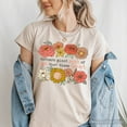 thumbnail image 6 of Seeds of Love Mama Floral T-Shirt, White, Natural and Black Retro Tee for Sentimental Mothers, 6 of 8