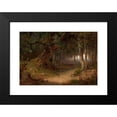 thumbnail image 2 of Józef Szermentowski 14x11 Black Modern Framed Museum Art Print Titled - Forest Edge (circa 1860), 2 of 5