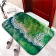 thumbnail image 2 of Beach waves 1074 Non-Slip Memory Foam Bath Rug: Absorbent, Quick-Dry, Machine Washable, Soft & Comfortable - L, 2 of 7
