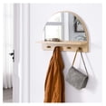 thumbnail image 7 of HeSLehs EEI-6350-OAK Moonbeam Arched Mirror, Oak, 7 of 7
