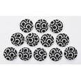 thumbnail image 6 of IBA Indianbeautifulart Black Decorative Buttons For Sewing Crafting Scales Geometric Printed Canvas Fabric&nbsp;1 Inch Buttons For Sewing Pack Of 50, 6 of 7