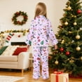 thumbnail image 6 of Gubotare Christmas Pajamas Little Girls Set Holiday 2-Piece Pajamas Sleepwear PJs Cotton for Baby, Toddler, Kids 3T 4T (Light Purple,3-4 Years), 6 of 9