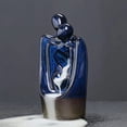 thumbnail image 5 of 1pc Blue Kiln Ceramic Couple Backflow Incense Burner, Valentine's Aromatherapy Gift (Without Incense), 5 of 7