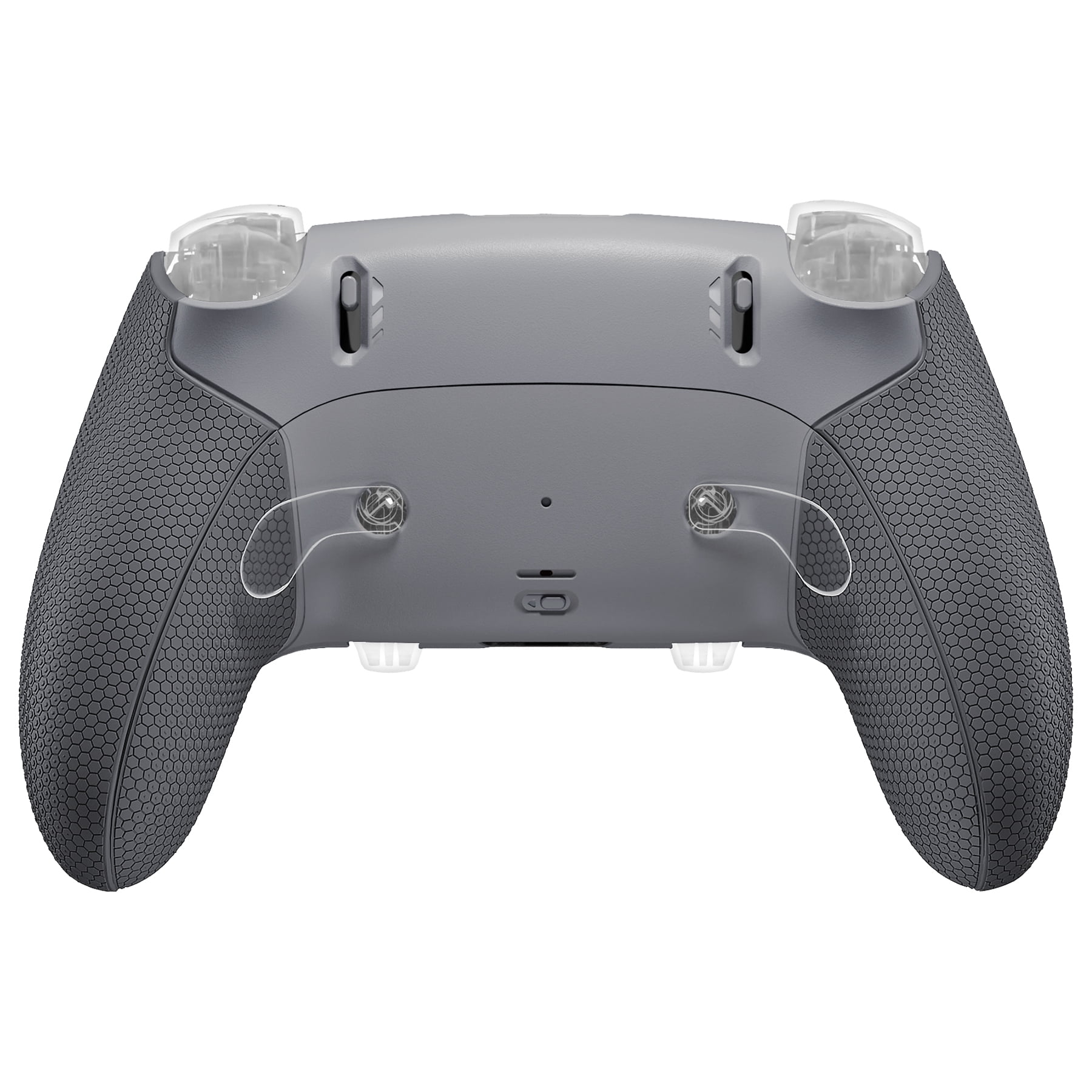 eXtremeRate Beyond-ARC Shell Kit for PS5 Edge Controller - Rubberized Grip Front & Back Cover (New Hope Gray & Classic Gray)