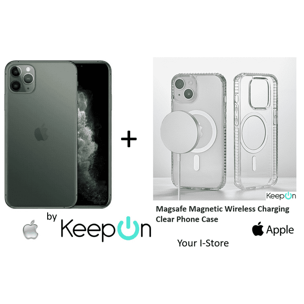 Apple iPhone 11 PRO MAX 64 (Incluye Funda Transparente Magsafe y Protector de Pantalla KeepOn ) GOLD DORADO Apple REACONDICIONADO