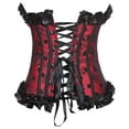 thumbnail image 4 of Luxalzxs Vintage Corset Tops for Women Fashion Gothic Corsets Lace Up Slimming Polka Dot Shapewear Bustier Tops, 4 of 4