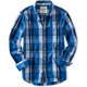 thumbnail image 1 of Aeropostale - Camisa con botones bordados a cuadros A87 para hombre, azul, grande, 1 of 1