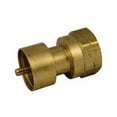 thumbnail image 1 of Marshall Excelsior Propane Adapter Fitting ME487P 1 Inch-20 FNPT Inlet x Female POL Prest-O-Lite Outlet; Brass; Single; With Plastic Clamshell, 1 of 2