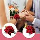 thumbnail image 3 of 2 juegos, flor de muñeca de boda, flor de muñeca de rosa de dama de honor, adecuado para celebraciones de aniversario de boda, bailes, fiestas, decoración del hogar., 3 of 5