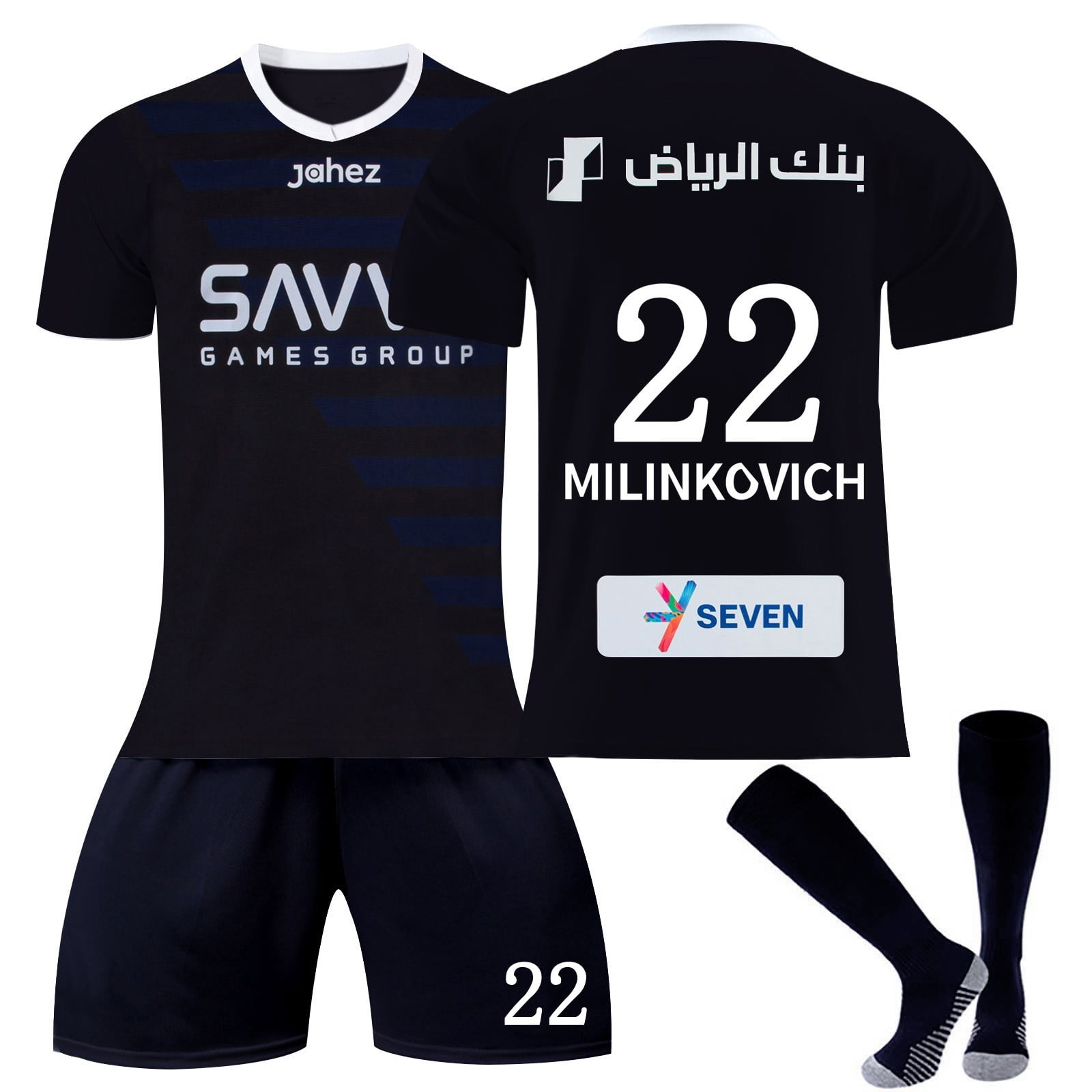 SEAYI 2324 Al Hilal SFC Soccer Jerseys, Number #22 MILINKOVICH