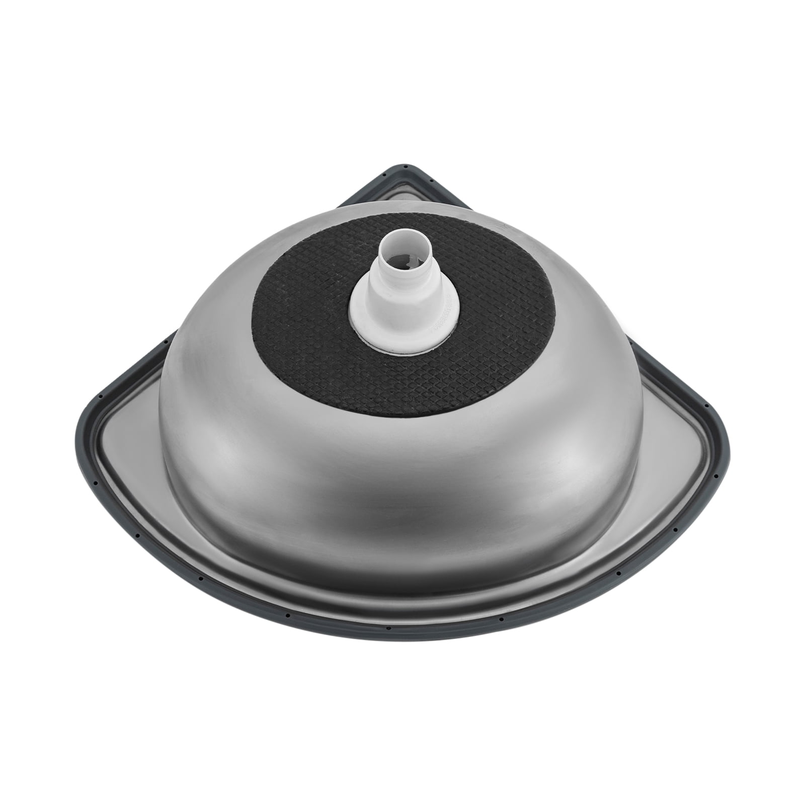 Stainless Steel Fan-Shaped Basin – 12.2" Single Bowl, Wall/Countertop Mount, Anti-Rust Design – for Kitchen & Bathroom Sinks