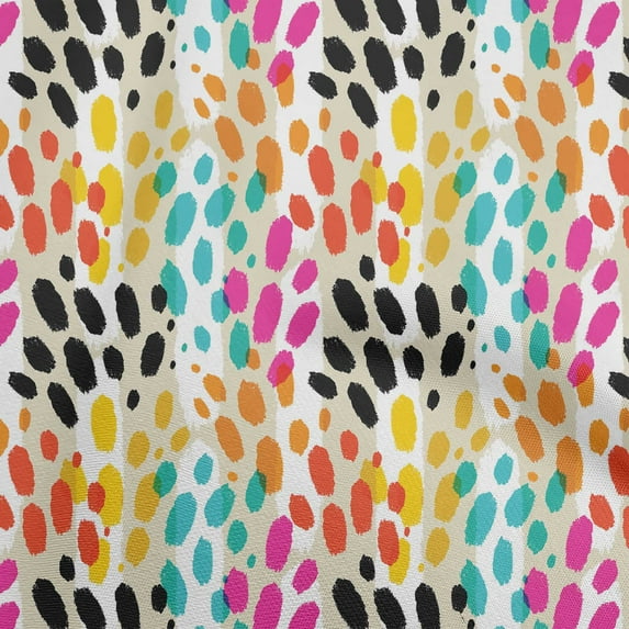 oneOone Cotton Cambric Beige Fabric Animal Skin Diy Clothing Quilting Fabric Print Fabric By Yard 42 Inch Wide