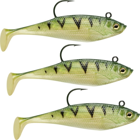 Storm Wildeye Swim Shad 3-inch Fishing Lures (3-Pack) - Yellow Perch