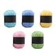 thumbnail image 3 of 5 rollos de hilo de algodón degradado multicolor Hilo de ganchillo Tejer hilo de lana de tres capas (rosa amarillo verde agua azul cielo azul), 3 of 7