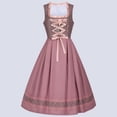 thumbnail image 4 of Vestido Dirndl Alemán para Mujer, Disfraz de Oktoberfest Bávaro para Halloween y . Rosa M, 4 of 10