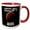 Red/White, variant on 3drose, Funny Space Mars Exploration and Colonization Occupy Mars., 11oz Two-tone Green Mug
