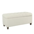 thumbnail image 5 of HomePop Ainsley Button Tufted Storage Bench, Multiple Colors, 5 of 10