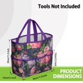 thumbnail image 3 of Garden Tool Bag,Pioneer Flower Floral Print Pattern Garden Tool Organizer,Garden Gifts,Waterproof Multi-Pocket Garden Tool Storage 11.8x5.5x11.4 Inch(Tools NOT Included), 3 of 6