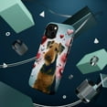 thumbnail image 3 of DistinctInk Tough Case for Apple iPhone 14 PLUS (6.7" Screen), Compatible with MagSafe Charging - Valentine's Day Airedale Terrier, 3 of 6