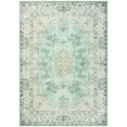thumbnail image 2 of Wondo 8x10 Area Rug Printed Washable Rugs for Living Room Non-Slip Floor Carpet Soft Boho Vintage Rug Low Pile Water Repellent for Bedroom,Entryway,Kitchen,Indoor, Green, 2 of 8
