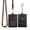 Black, variant on Wonderpool ID Badge Holder Genuine Leather Card Slots Case with Detachable Neck Lanyard and Retractable Badge Reel for Office School Hospital Exhibition ID & Driver Licence (Brown)