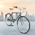 thumbnail image 7 of Tracer Osaka Hybrid City Bike for Men, 700×35C Wheels, Hi-ten Steel Frame, Shimano 3 Speed, Brown Seat and Grips,  21" Frame - Green, 7 of 7