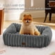 thumbnail image 4 of Cama para perros, bonita, lavable, ortopédica, peluda, de pana, gris, 4 of 6